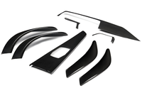 Garniture de tableau de bord en fibre de carbone pour BMW G20 Série 3 G22 Série 4 M340i M440i, panneau de couverture intérieur, accessoires automobiles
