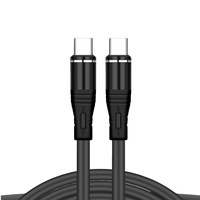 Câble de charge rapide USB C vers Type-C PD60W 100W pour téléphone portable, 1 mètre, 2 mètres