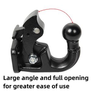 Nouvelle plaque de montage de <span class=keywords><strong>crochet</strong></span> d'<span class=keywords><strong>attelage</strong></span> en acier/métal pour <span class=keywords><strong>adaptateur</strong></span> d'<span class=keywords><strong>attelage</strong></span> avec connecteur de remorque à bille de verrouillage à broche accessoires de remorquage camping-car RV - Product Image 4