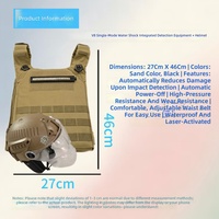 Ensemble tactique X3 pour jeu de rôle CS avec mode intégré pour balles d'eau et laser, incluant casque et gilet de protection