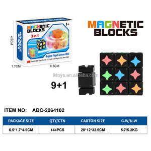 Lucky Toys Magnetic Fidget Spinner Mini Blocks <strong>Glow</strong> Magnet <strong>Cube</strong> &amp; Transformable Fidget Spinner &amp; Infinity <strong>Cube</strong> - Product Image 3