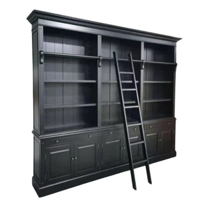 Puerta Escritorio Oficina Estante de esquina Estantería Niño Sólido Girar Estantería de madera moderna con cajón - Product Image 1