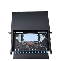 Boîtier de distribution de câbles optiques ZHEFAN FTTH à 24 ports avec cassette de raccordement