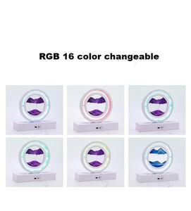Lámpara de arena movediza con atenuación giratoria de 360 grados, lámpara de noche con altavoz RGB16 para pintura artística enchufable - Product Image 4