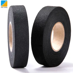 Auto Wire Wiring Harness Tape Fabric Cloth Binding Adhesive Wrapping Car Automotive Black Friction Tape Wiring Tape Jumbo Roll