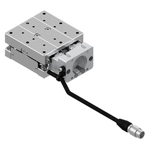 รางเลื่อนแกน X แบบไร้มอเตอร์ Suruga Seiki PG413V พร้อมรางนำแบบเส้นตรงที่มีความแม่นยำสูงพิเศษและแกนกลวงสำหรับอุปกรณ์ขนส่ง - Product Image 1
