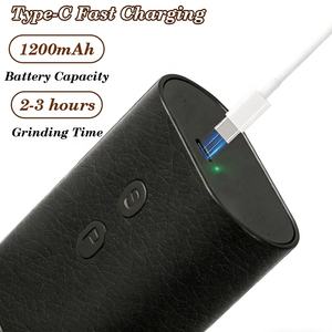 Nouveau <span class=keywords><strong>moulin</strong></span> à épices automatique rechargeable à une main, <span class=keywords><strong>grande</strong></span> capacité, broie deux épices, <span class=keywords><strong>moulin</strong></span> à <span class=keywords><strong>poivre</strong></span> et à sel électrique à double chambre rechargeable - Product Image 3