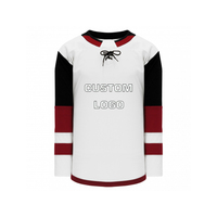 Maillot de hockey sur glace OEM & ODM avec LOGO personnalisé Maillot de hockey sur glace sublimé grande taille pour hommes