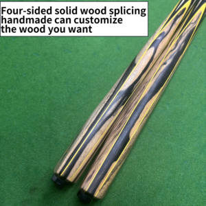 Queue de <span class=keywords><strong>billard</strong></span> <span class=keywords><strong>en</strong></span> ébène noir, quatre côtés, assemblée à la main, personnalisable, style monobloc et 3/4, sans peinture, 57 pouces - Product Image 2