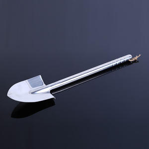 Pala de Jardín de Acero Inoxidable de Doble Hoja, Herramienta Agrícola para Jardinería con Hoja Metálica y Acabado de Acero Inoxidable - Product Image 3