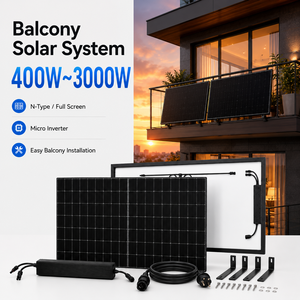 Sistemas de Soporte para Paneles Solares, Sistema Solar para Balcón Plug and Play, <span class=keywords><strong>Microinversor</strong></span> - Product Image 1