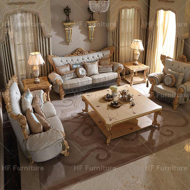 View of European Style Living Room Furniture Sets | San Marco Furniture