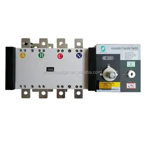 Interruptor de cambio automático CE 16A ~ 3200A 3P, interruptor de transferencia eléctrica automática monofásica 4P