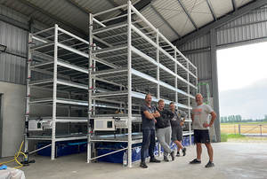 Sistema de Cultivo Hidropónico Multicapa de Microgreens con Cubierta de PVC y ABS de Grado Alimenticio, Bomba de Circulación de Agua Automatizada, Móvil y con Ruedas - Product Image 6