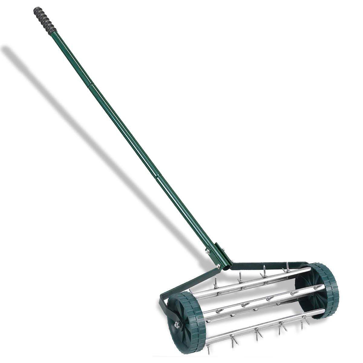 HANDY Steel Lawn Aerator Gardening Tool with 27 Spikes and Roller Box · image 1