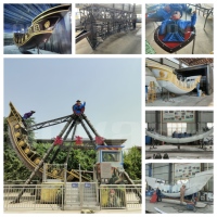 Wahana Perahu Bajak Laut Besar Nova Rides, Kelas Komersial PS-24-BLG, Peralatan Hiburan 24 Kursi, Perahu Bajak Laut Fiber Glass untuk Dijual