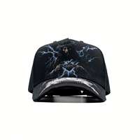 Casquette de baseball 5 panneaux en daim de qualité supérieure, brodée, avec visière incurvée, modèle original, 31 Hats, The Rude Awakening, Barbas Hat's Caps, Gorras