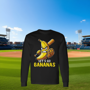 Let's Go Bananas Fruit Lover Banana Baseball T-shirt à manches longues - Product Image 3