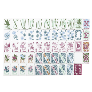 Spot Goods Acrylic Mini 4 Layer Engraved Luxury Travel Christmas American Mahjong Tiles - Product Image 1