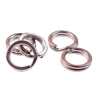 Nouveau 0 # -12 #   Anneaux de raccordement en acier inoxydable pour appâts, clips de pêche, mousquetons de jigging, résistance 150 kg, anneaux fendus, accessoires de pêche - Product Image 6