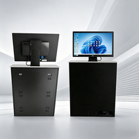 Système de levage d'écran 30 pouces tout-en-un pour conférences, équipement de bureau, support de moniteur LCD pour scénarios multiples