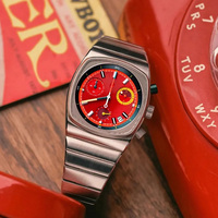 Herren Square Uhren Vintage Analog Automatic Dress Armbanduhr Classic Minimalist Casual Mechanical Watch