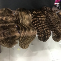 Vente en gros paquet d'extension de cheveux humains indiens bruts perruque frontale brésilienne de haute qualité blender cheveux humains