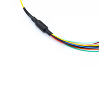 Kualitas tinggi 3-144F pra-diakhiri Fanout serat mikro optik peralatan kuncir FC SC konektor PLC Splitter untuk FTTA ODF POE