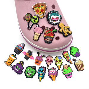 Breloques de chaussures tendance en PVC pour Halloween, décorations effrayantes et amusantes pour la Toussaint, ornements de chaussures populaires pour un effet effrayant - Product Image 5