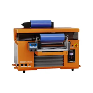 Impresora UV de etiquetas de cristal, pequeña hoja plana, recubierta de película, tazas, botellas, latas, caja de regalo, máquina de impresión en color