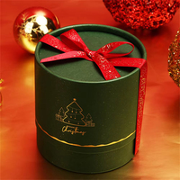 Caja de Regalo Navideña Biodegradable con Cierre Magnético y Revestimiento de Papel de Aluminio para Manzanas, Dulces, Chocolate, Mousse, Pastel y Postres