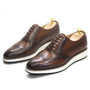 Nouvelle Arrivée Chaussures Homme en Cuir Véritable Faites à la Main Qualité Premium Habillées Décontractées Printemps à Lacets Sport Vente en Gros Usine Chine - Product Image 3