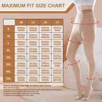 Collants de compression médicale taille haute 15-20/20-30 mmHg pour l'œdème, les gonflements et la récupération post-chirurgicale