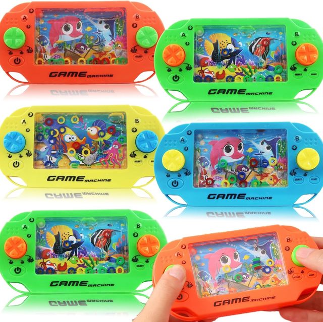Children's Handheld Game Console with Water Ring Throwing Toy Stress Relieving Feature