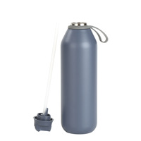 Bouteille d'eau sport en acier inoxydable isolée sous vide de 32 oz avec logo personnalisé, design classique pour la salle de sport et le camping