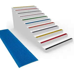 Vinyl Treppenrand Kleidungsriemen PVC-Gummibedarf selbstklebende anti-rutsch-Treppenstufen für Indoor- und Outdoor-Treppenstufen