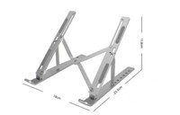 Support pour ordinateur portable réglable en hauteur en alliage d'aluminium léger avec support pliable 18x25.5x15.5cm