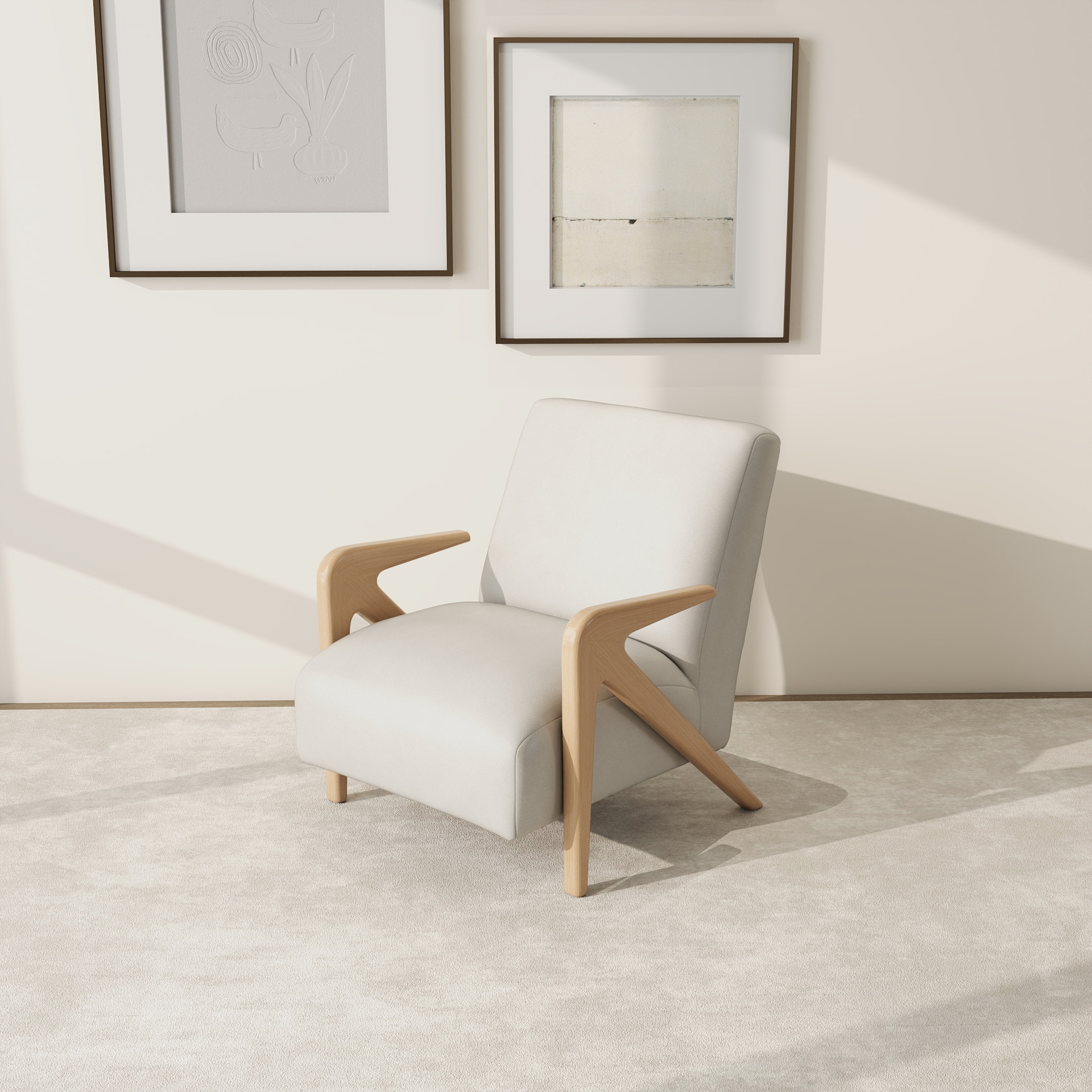 Cuir PU - bois d'hévéa