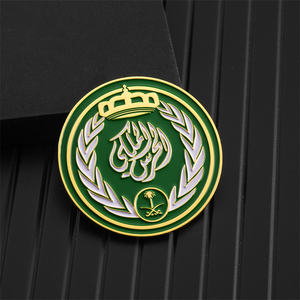 מפעל סין בהזמנה אישית מזכרות איחוד האמירויות הערב הסעודית יצרנית מטבעות זהב כסף אבץ סגסוגת אמייל אפוקסי מטבע אתגר מותאם אישית - Product Image 2