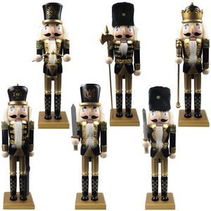New Black Gold <strong>Nutcracker</strong> King Christmas Decoration Christmas Gifts Promotional Gift Christmas <strong>Nutcracker</strong> - Product Image 1