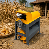 Décortiqueuse de maïs à entraînement par courroie avec base fixée par boulons et cadre en acier pour équipement agricole à haut rendement