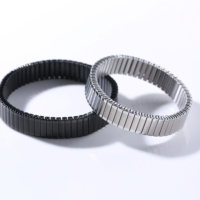 Bracelet en maille d'acier inoxydable hautement extensible, color block, jonc métallique, approvisionnement direct usine, accessoire de mode unisexe