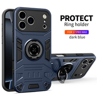 Étui de téléphone Transsion pour Itel S26 Ultra A90 A95 P37 Pro A56 A15 A50 Vision3 Plus avec anneau magnétique et support, coque blindée 2 en 1