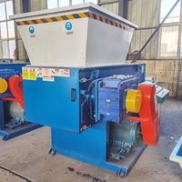 Mesin Daur Ulang Plastik Limbah Single Shaft Shredder Penghancur Plastik untuk Film PE PP Tas Anyaman