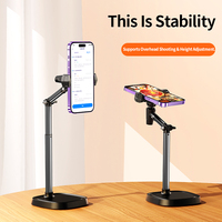 Support de Téléphone Professionnel Boneruy T10 Réglable à 360° pour Diffusion en Direct, Trépied Robuste avec Base Épaissie