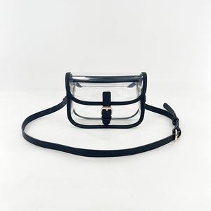 Sac à bandoulière transparent en PVC imperméable à imprimé léopard, petit sac à bandoulière pour téléphone portable pour femmes, été - Product Image 5