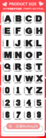 Patch brodé en lettres et chiffres anglais noirs Gelite, adhésif thermofusible, pour vêtements, chapeaux, décoration d'emballages