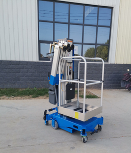 CE और आईएसओ के साथ खड़ी एकल मस्तूल एल्यूमीनियम चोर हाइड्रोलिक पोर्टेबल एक आदमी लिफ्ट - Product Image 2