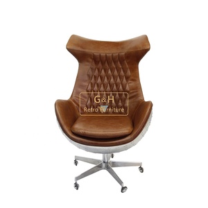 <span class=keywords><strong>Chaise</strong></span> <span class=keywords><strong>de</strong></span> <span class=keywords><strong>bureau</strong></span> avec <span class=keywords><strong>oeuf</strong></span> d'aviateur, <span class=keywords><strong>chaise</strong></span> d'aviateur vintage - Product Image 2