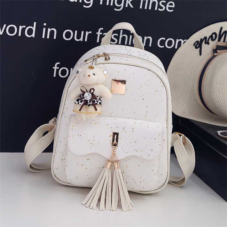3pcs women pu leather backpack ZGWJ Mini Purse Bowknot Small Backpack Cute Casual Travel Daypacks for Women(3-Pieces) Beige : Clothing, Shoes & Jewelry soft surfaceColor classification Shop Our Top Fashion PU